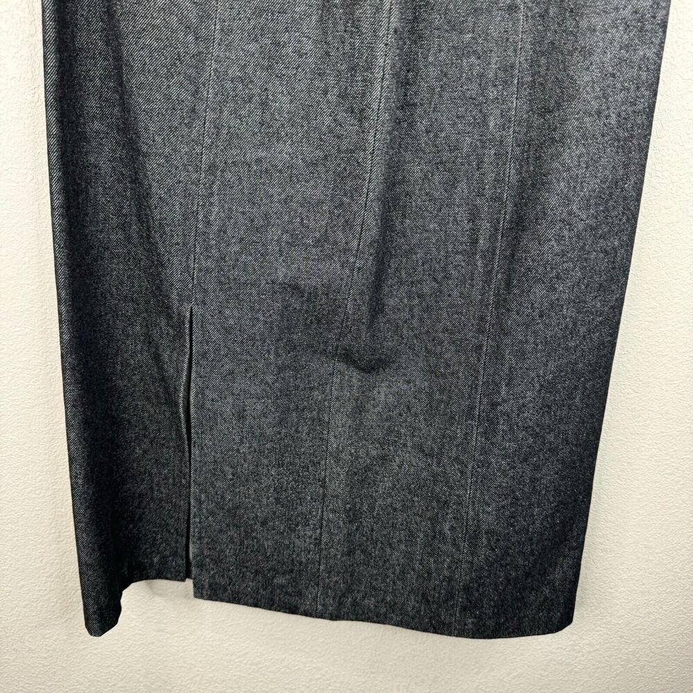 Handmade Women A-Line Midi Skirt Heavy Denim Classic Modest Chic Capsule - Picture 4 of 8